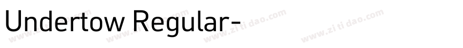 Undertow Regular字体转换